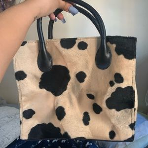 Thrifted Cow Purse
